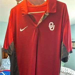 Nike dry fit Oklahoma University polo